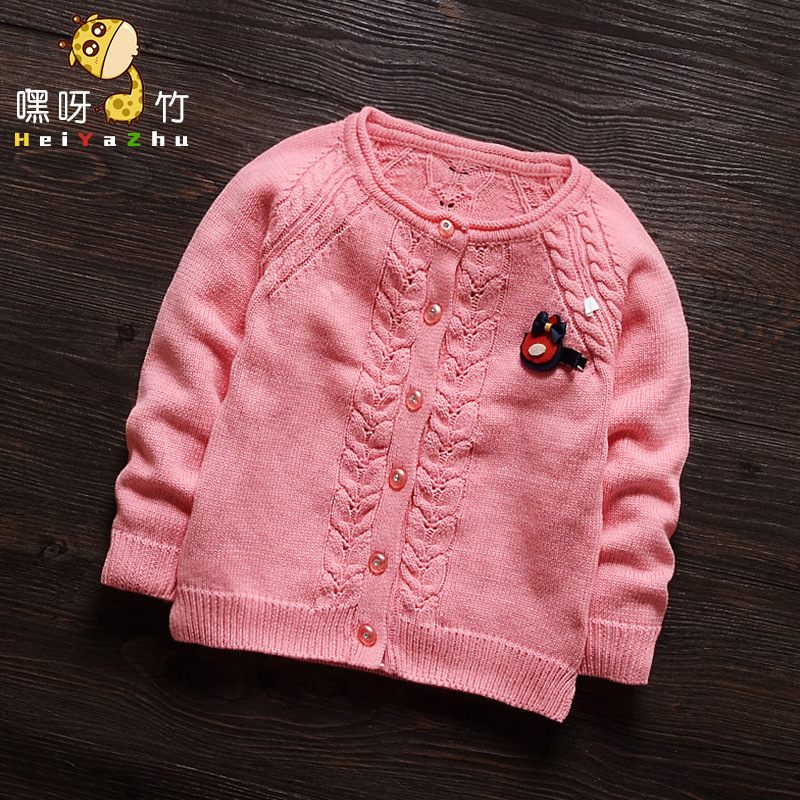 女童針織衫0-2歲女寶寶毛線衣圓領1兒童毛衣外套3嬰兒羊毛衫批發・進口・工廠・代買・代購