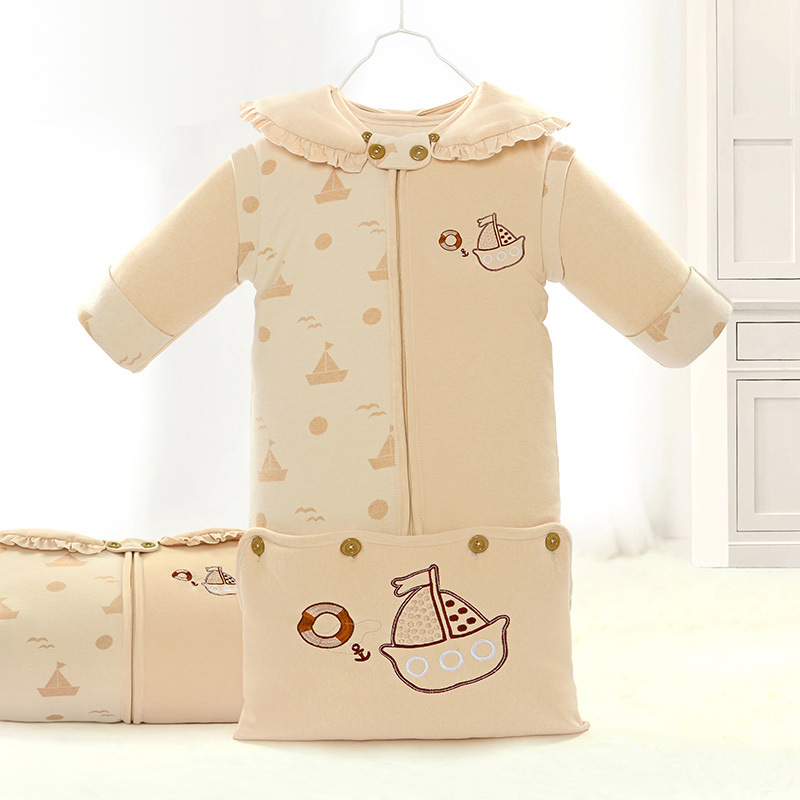 2016冬季新品彩棉嬰兒睡袋歐美時尚嬰兒彩棉加長睡袋廠傢直銷工廠,批發,進口,代購