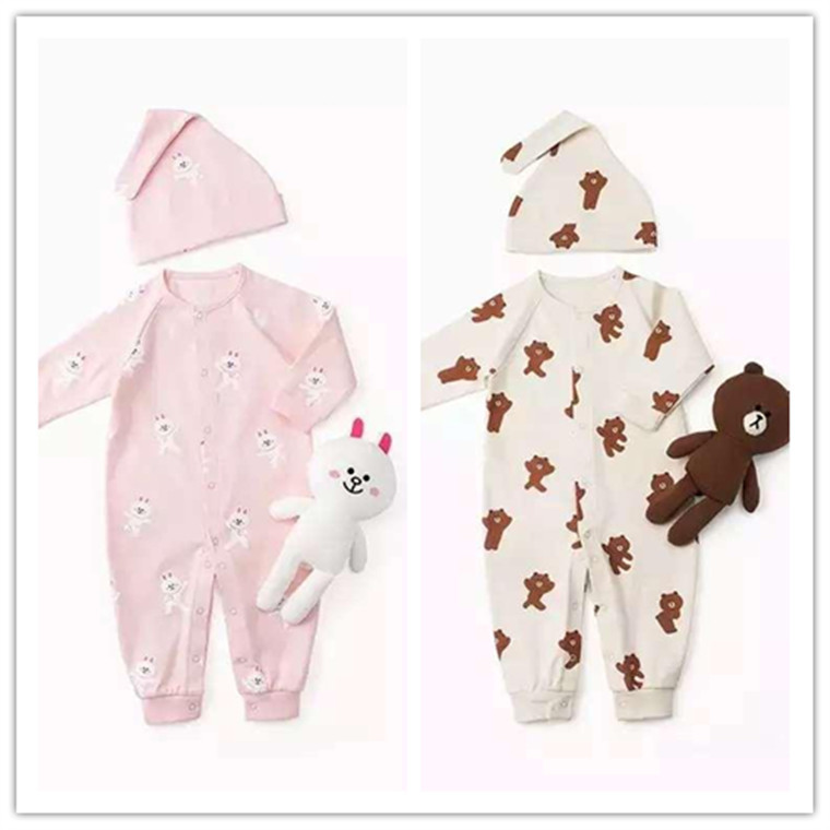 2016秋季新款 韓版可愛男女童寶寶連身爬服 睡衣二件套工廠,批發,進口,代購