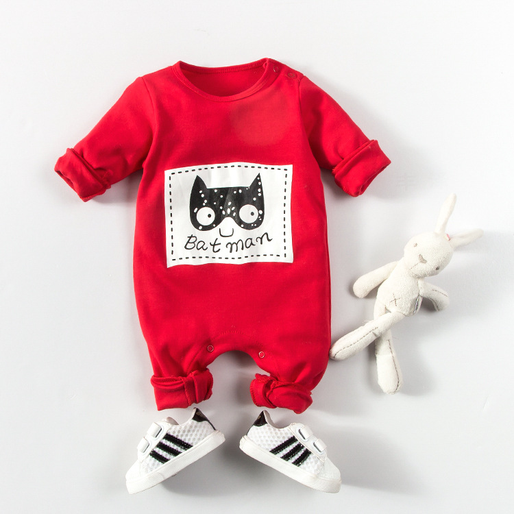 嬰兒服裝2017春季新品新生兒哈衣男女寶寶卡通純棉貓咪連身衣爬服工廠,批發,進口,代購