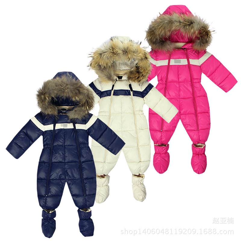 2016冬季新款廠傢直銷冬季加厚棉兒童連身衣 男 女 童 爬服工廠,批發,進口,代購