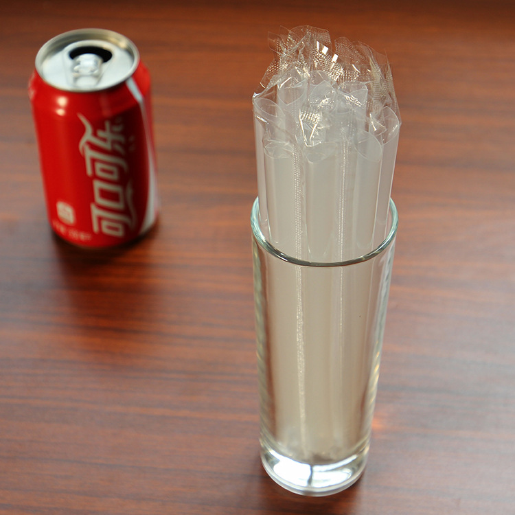 一次性透明粗吸管  珍珠奶茶飲料硬吸管獨立包裝塑料PP長吸管批發批發・進口・工廠・代買・代購