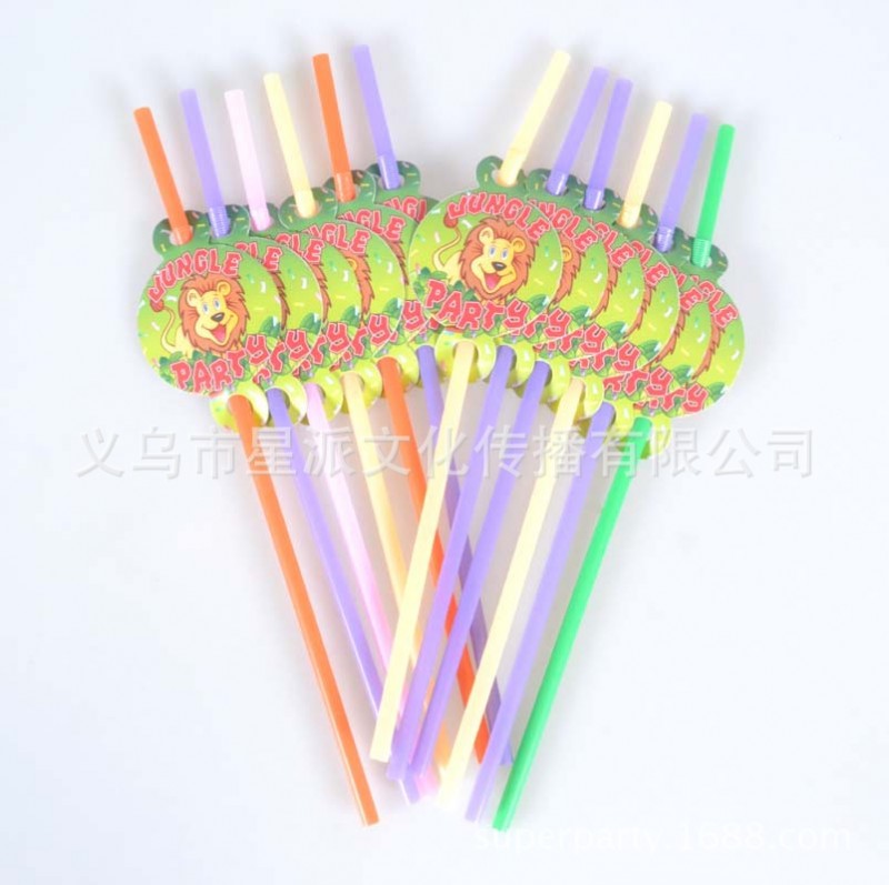 兒童生日party聚會節日婚慶派對用品/創意環保一次性吸管多款批發批發・進口・工廠・代買・代購