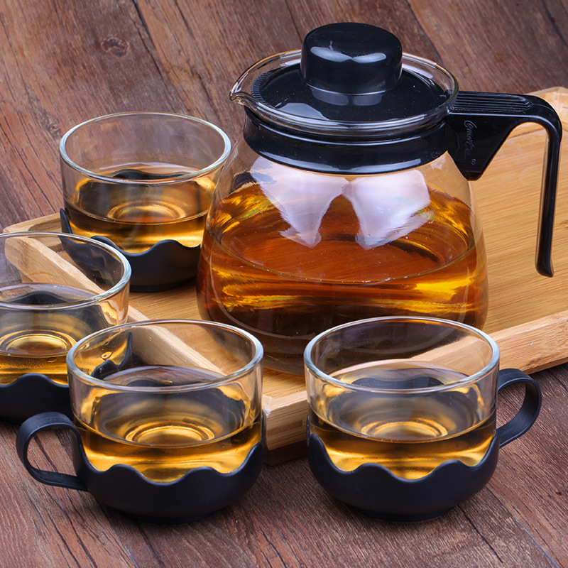 耐熱玻璃熱水壺飄逸茶壺過濾泡茶壺 茶具套裝茶杯茶器促銷禮品工廠,批發,進口,代購