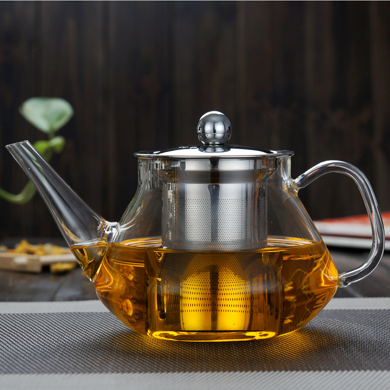 玻璃茶壺 泡茶壺 不銹鋼過濾 玻璃茶具 加厚耐熱玻璃花茶壺可加熱工廠,批發,進口,代購