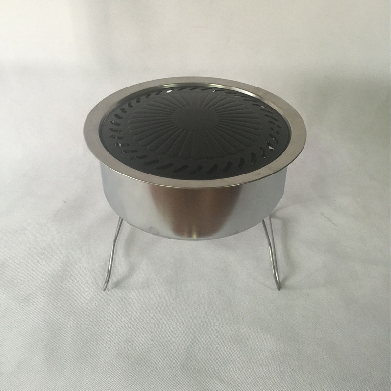 廠傢直銷 兩用圓型不黏碳烤爐 便攜式冰包爐 可折疊燒烤架批發・進口・工廠・代買・代購