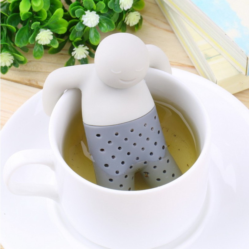 矽膠濾茶器 茶先生小人造型矽膠泡茶器 茶葉包茶具工廠,批發,進口,代購