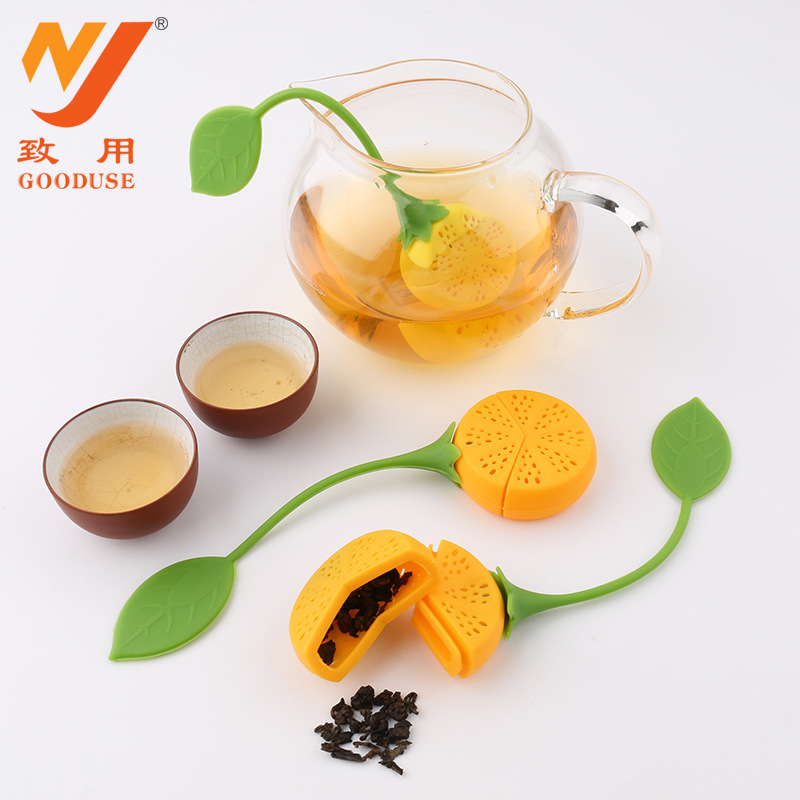 創意傢居檸檬泡茶器 食品矽膠水果茶葉過濾器茶漏濾茶器工廠,批發,進口,代購