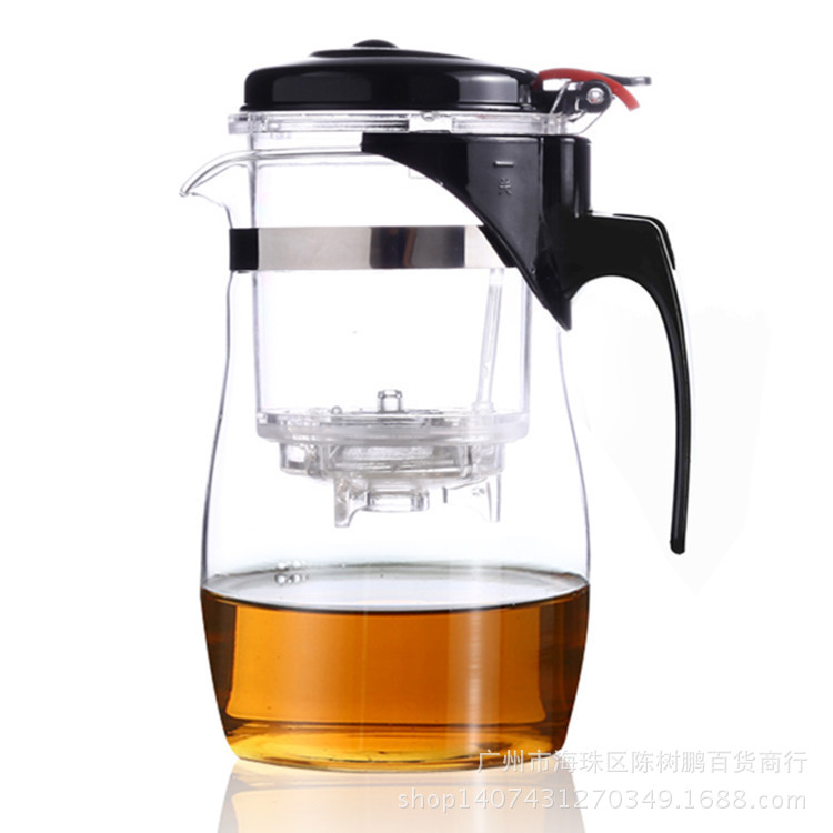 750ML雙壓泡茶玲瓏杯 玻璃過濾茶壺  茶壺禮品  十元百貨工廠,批發,進口,代購