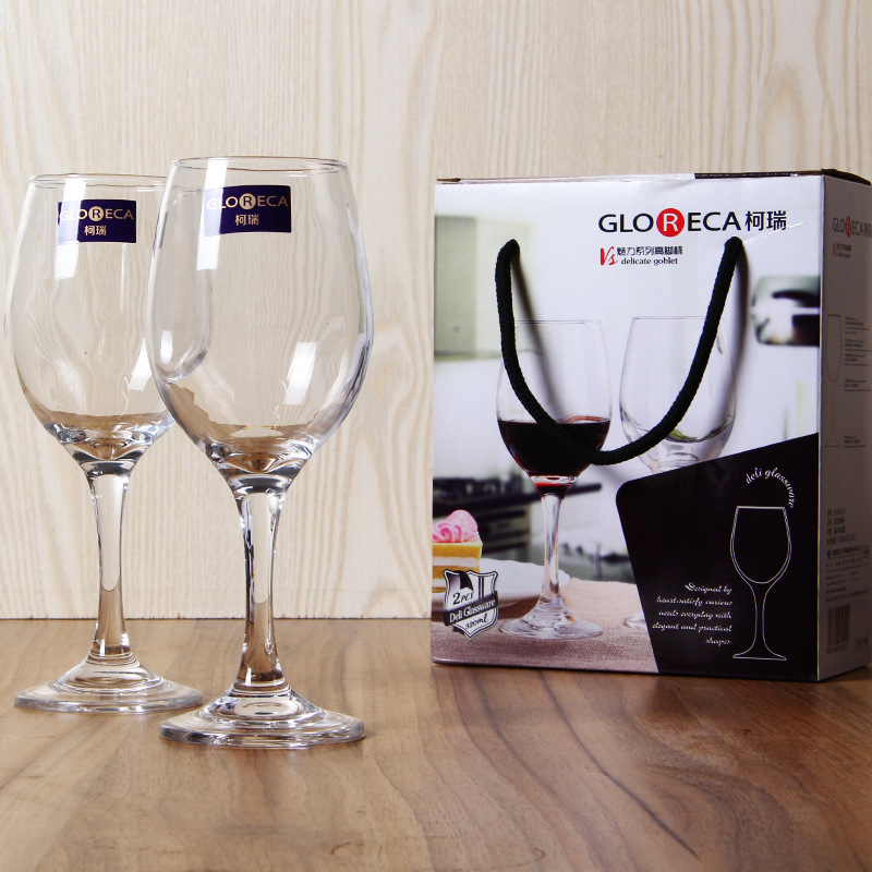柯瑞禮盒兩支裝無鉛玻璃紅酒杯 高腳杯320m透明l葡萄酒杯酒具套裝批發・進口・工廠・代買・代購