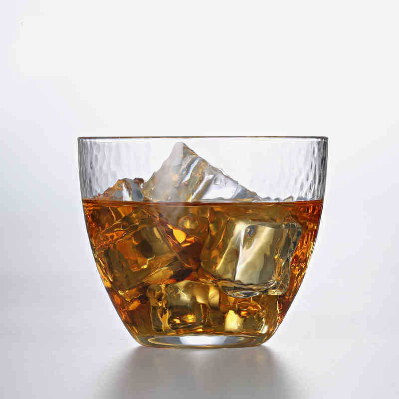 直銷日本手工匠作錘目紋耐熱玻璃洋酒杯創意威士忌烈酒杯玻璃酒具工廠,批發,進口,代購