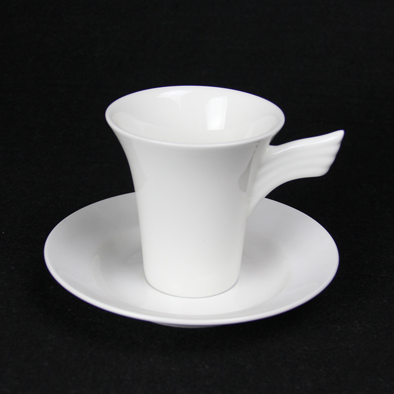 廠傢直銷陶瓷杯碟）骨質瓷天使咖啡杯定製LOGO 奶杯批發・進口・工廠・代買・代購