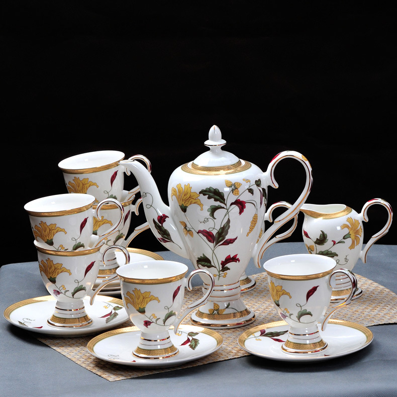英式骨瓷紅茶下午茶咖啡杯套裝陶瓷咖啡套具禮品咖啡杯壺糖奶罐批發・進口・工廠・代買・代購