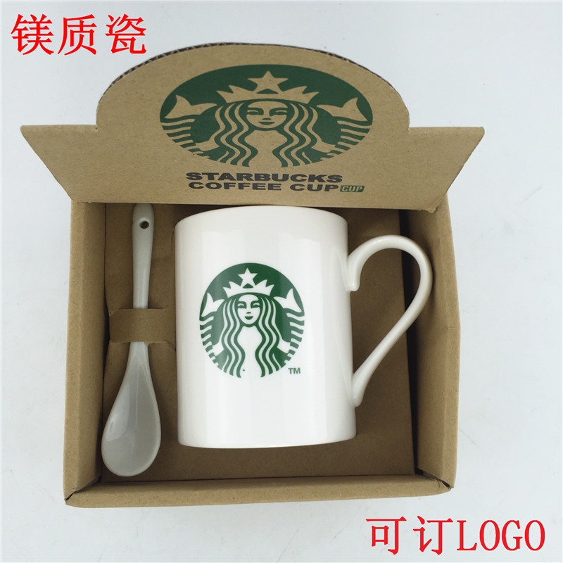 陶瓷杯 星巴克杯子 禮品訂製logo 廣告促銷贈品 咖啡杯工廠,批發,進口,代購