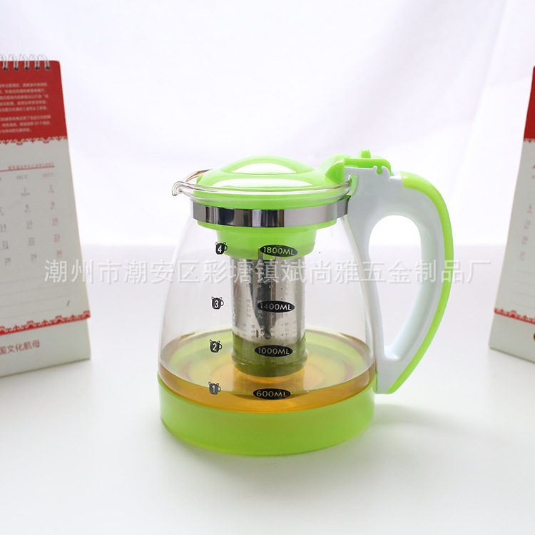 可拆洗飄逸杯耐熱玻璃泡茶壺玲瓏杯茶具套裝可定製綠色環保批發・進口・工廠・代買・代購