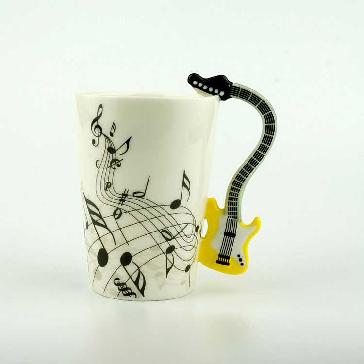 藝術陶瓷音樂水杯樂器音符杯馬克杯星巴克風咖啡杯聖誕創意禮品批發・進口・工廠・代買・代購