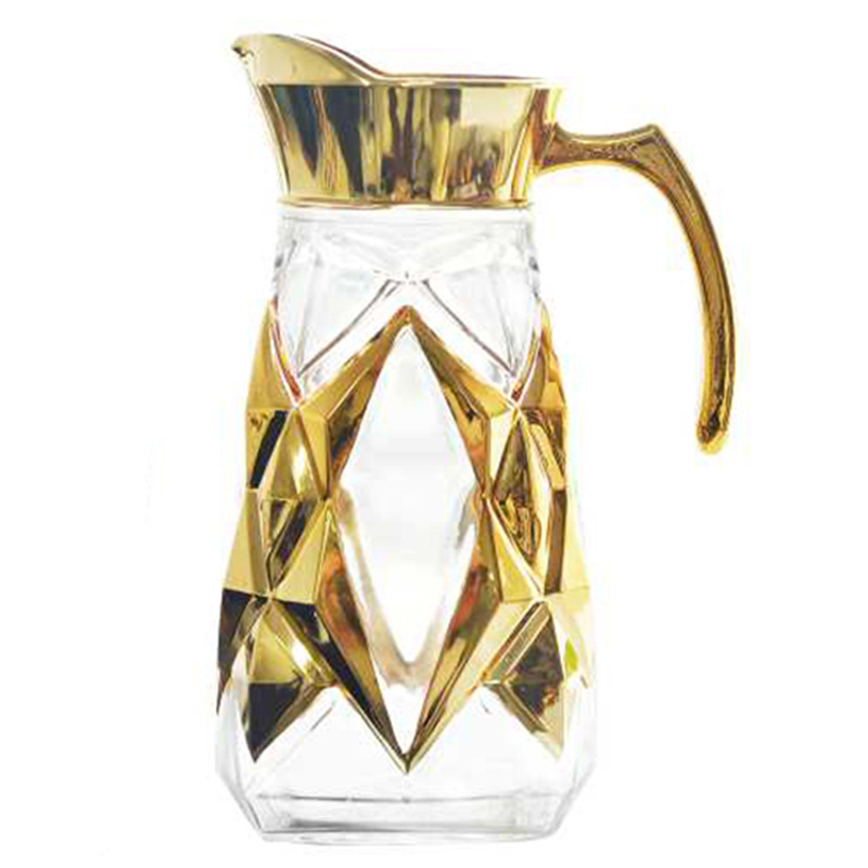 大容量玻璃鍍金工藝創意冷水壺杯子套裝可定製廣告logo廠傢直銷批發・進口・工廠・代買・代購