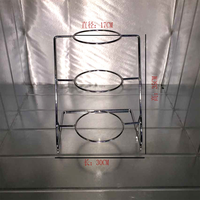 不銹鋼三層架蛋糕架自助餐架酒店展臺架步步高火鍋店鋼架批發・進口・工廠・代買・代購