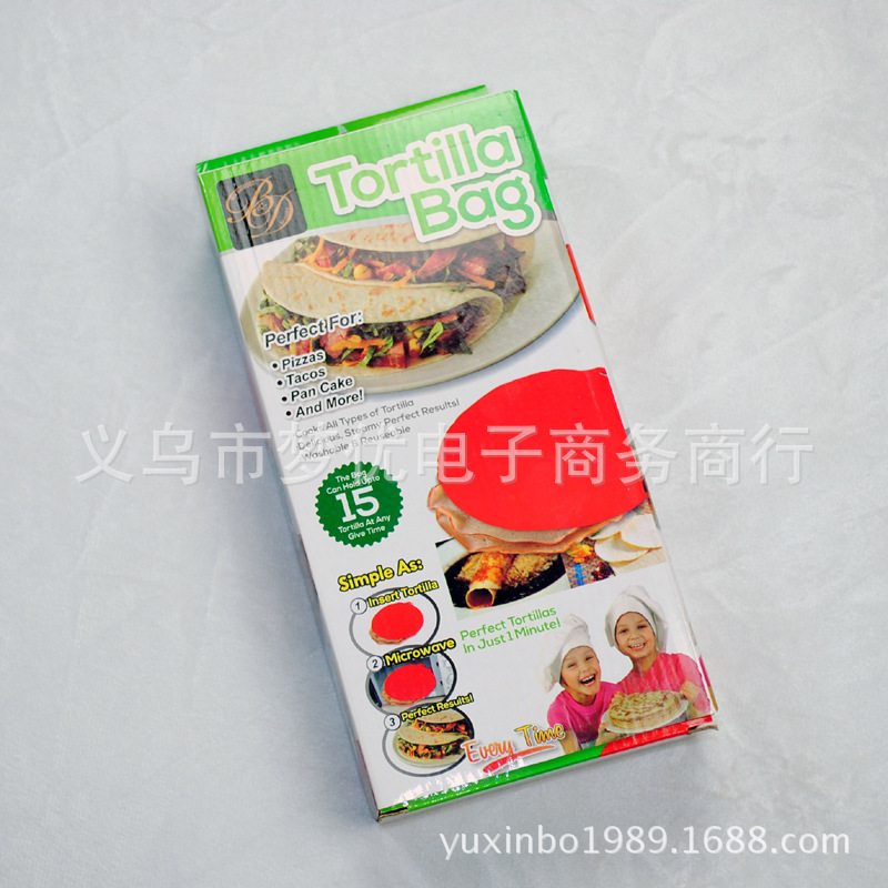 tortilla bag微波爐烤袋 披薩包 卷餅蛋卷玉米餅食物包 創意廚房工廠,批發,進口,代購