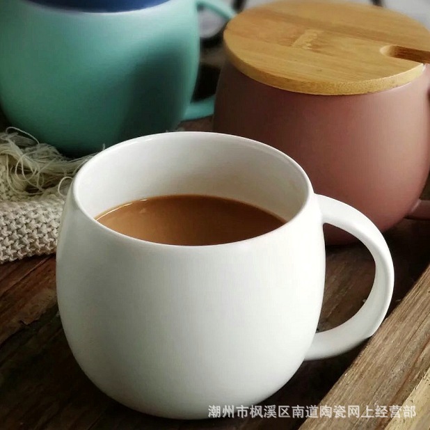 日本一日系列同款純色啞光陶瓷骨瓷馬克杯咖啡奶茶杯茶水杯子批發・進口・工廠・代買・代購