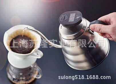 HARIO日本手沖咖啡壺、不銹鋼滴漏式咖啡配套器具長嘴細口水壺VKB工廠,批發,進口,代購