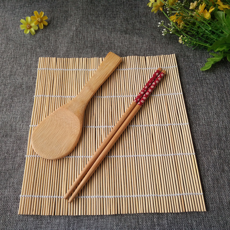 日式竹製壽司簾 卷簾 勺 筷餐具套裝 壽司專用卷簾現貨批發工廠,批發,進口,代購