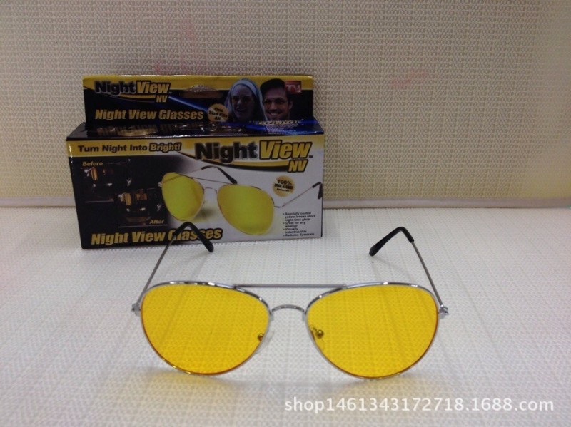 Night View NV Glasses 夜視眼鏡 太陽眼鏡 防眩光夜光駕駛鏡TV批發・進口・工廠・代買・代購