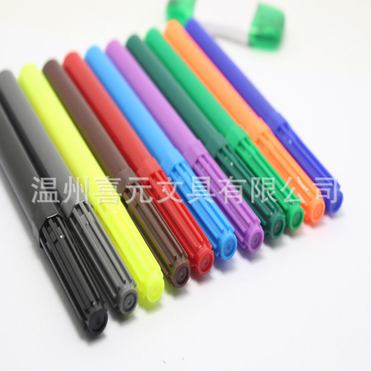 專業生產12色環保pp料水彩筆，兒童繪畫水彩筆，工廠,批發,進口,代購
