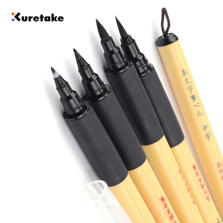 日本yuankuretake/吳竹軟毛筆 美文字書法練習筆 軟頭毛筆批發・進口・工廠・代買・代購