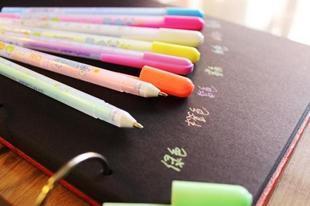 超藝 DIY相冊配件 7色水彩筆 相冊筆 閃光筆 水粉筆工廠,批發,進口,代購