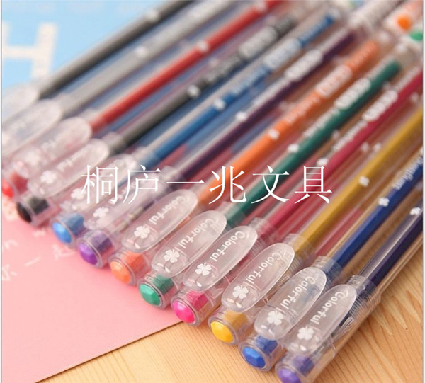 韓國文具 果凍熒光筆 文具套裝 12色彩色熒光筆 可愛熒光筆工廠,批發,進口,代購