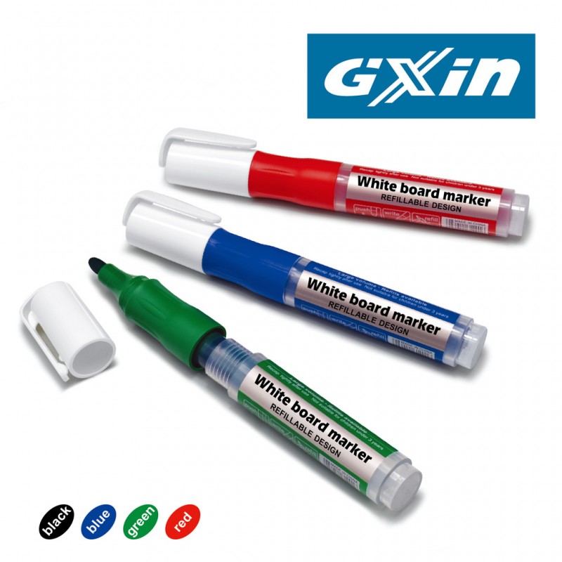 夏星Gxin G-201 白板筆馬克筆 換膽替芯筆 水性可乾擦筆大容量批工廠,批發,進口,代購