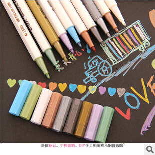 韓國文具批發 正品6551斯塔油漆記號筆 創意DIY必備 簽字筆10色入工廠,批發,進口,代購