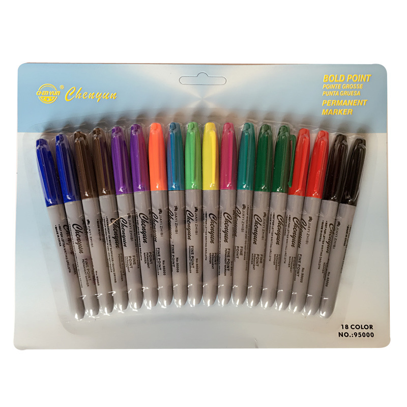 新款廠傢熱銷 彩色記號筆 CY-9500 彩色油性筆18色 批發批發・進口・工廠・代買・代購