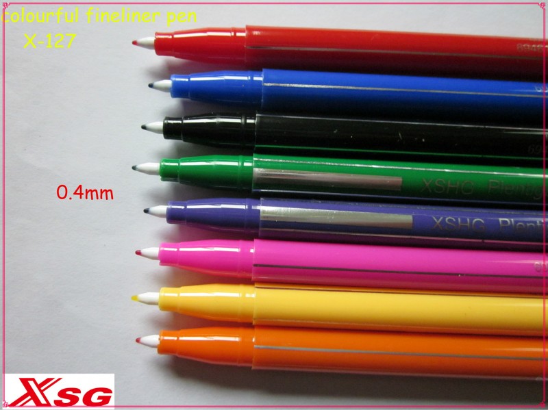 XSG品牌 彩色簽字筆X-127 光滑圓麵 12種顏色 廠傢直銷 品質保證批發・進口・工廠・代買・代購