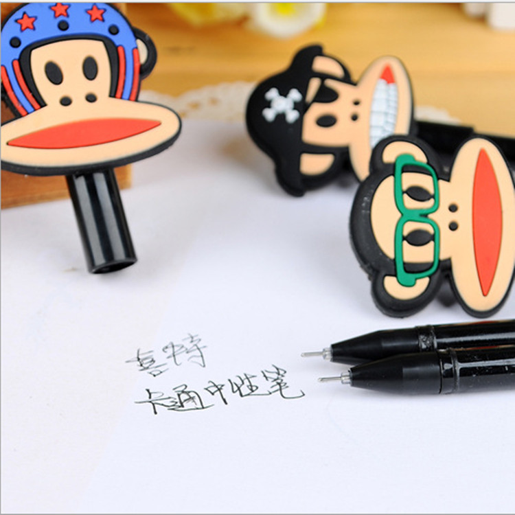 可愛猴子中性筆 優質卡通學生水筆 簽字筆批發 創意韓國文具批發・進口・工廠・代買・代購