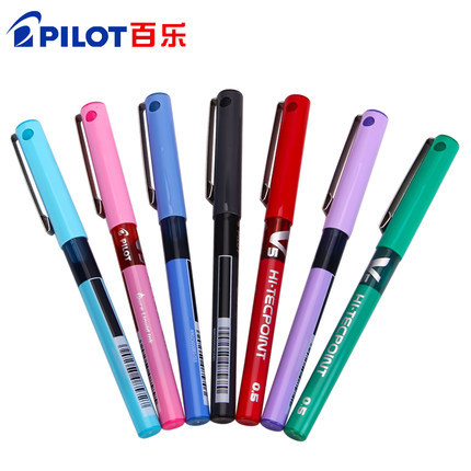 日本PILOT百樂筆 BX-V5水性筆 簽字筆走珠筆/水筆 0.5mm 7色選批發・進口・工廠・代買・代購