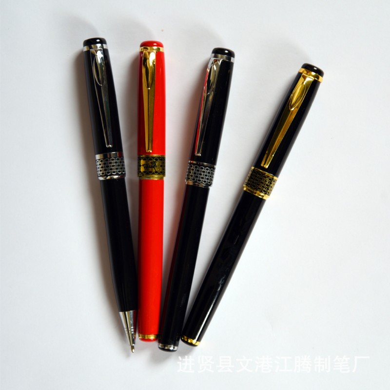 紅瓷筆　金屬寶珠筆　可加印ＬＯＧＯ　可定製各種金屬筆 簽字筆批發・進口・工廠・代買・代購