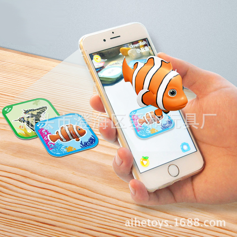 魔法動物園 3D卡片啟蒙AR立體科技雙語兒童早教卡片口袋動物卡工廠,批發,進口,代購