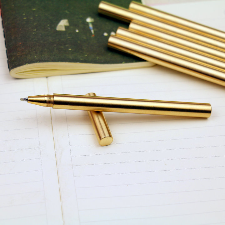 特價熱賣款黃銅手工製作筆 復古簽字銅筆 純銅金屬筆 中性水性筆批發・進口・工廠・代買・代購