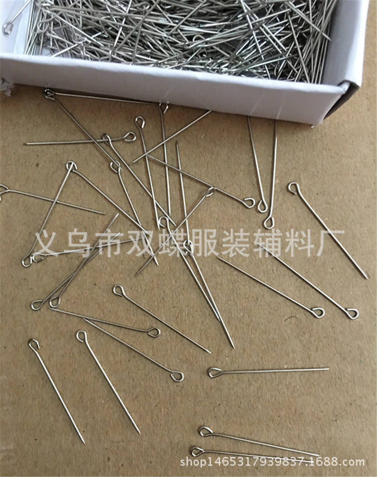 廠價批發diy手工串珠材料金屬飾品配件9字針（0.6*30mm）800枚裝工廠,批發,進口,代購