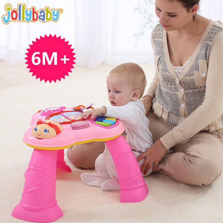 jollybaby多功能早教機學習桌寶寶益智嬰幼兒玩具趣味音樂遊戲臺工廠,批發,進口,代購