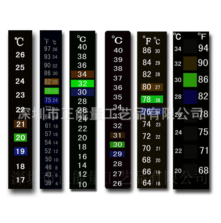 專業批發各種變色液晶溫度計、額頭溫度計工廠,批發,進口,代購