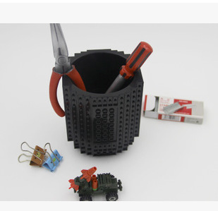 熱銷經典lego筆筒杯子 辦公文具積木筆筒 DIY磁力多功能收納筒批發・進口・工廠・代買・代購