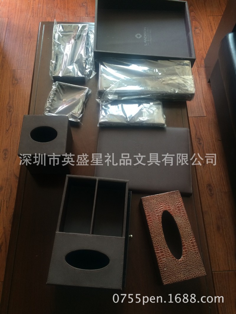 皮具套裝 辦公文具套裝LOGO定製 名片盒皮具 商務禮品文具套裝批發・進口・工廠・代買・代購