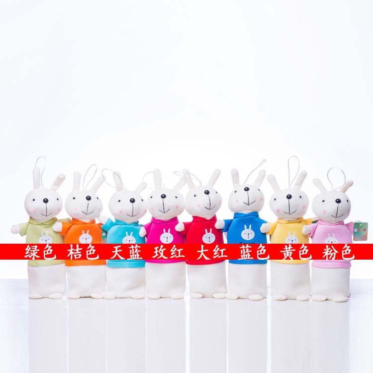 兔子筆袋創意鉛筆文具盒兒童毛絨文具學生獎品可愛簡約卡通掛飾工廠,批發,進口,代購