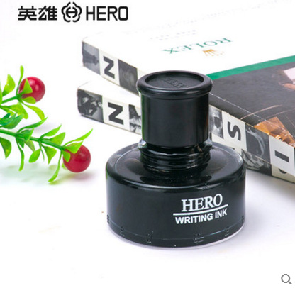 英雄HERO 440原廠鋼筆墨水 非碳素顏料型品質墨水 速乾純黑 50ml工廠,批發,進口,代購