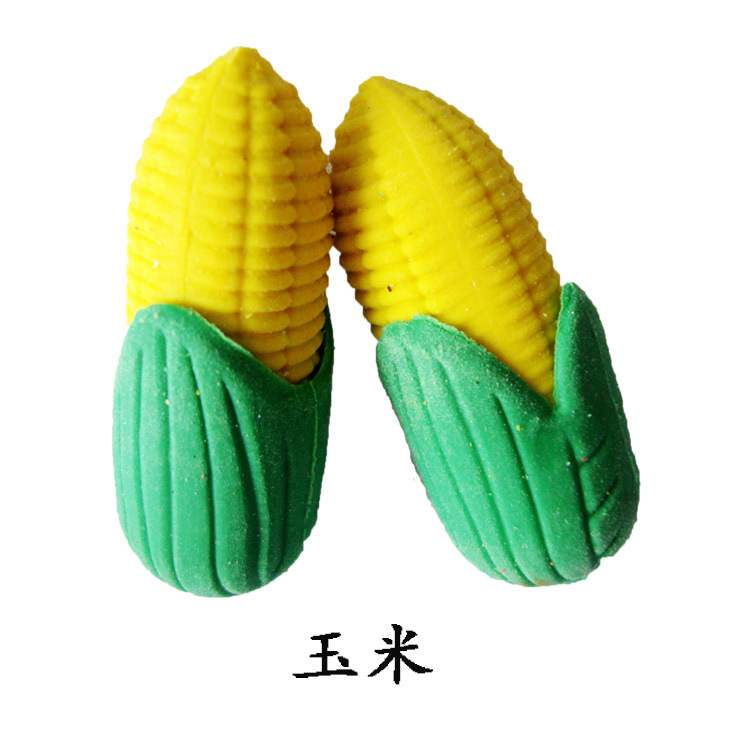 玉米造型橡皮 仿真蔬菜橡皮擦 組裝橡皮 學生獎品工廠,批發,進口,代購