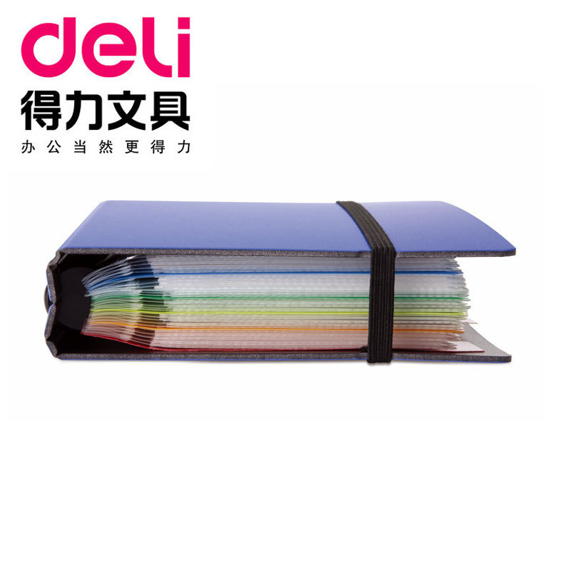 deli/得力5777 名片冊彩色分類標簽 創意時尚活頁透明名片簿120張工廠,批發,進口,代購