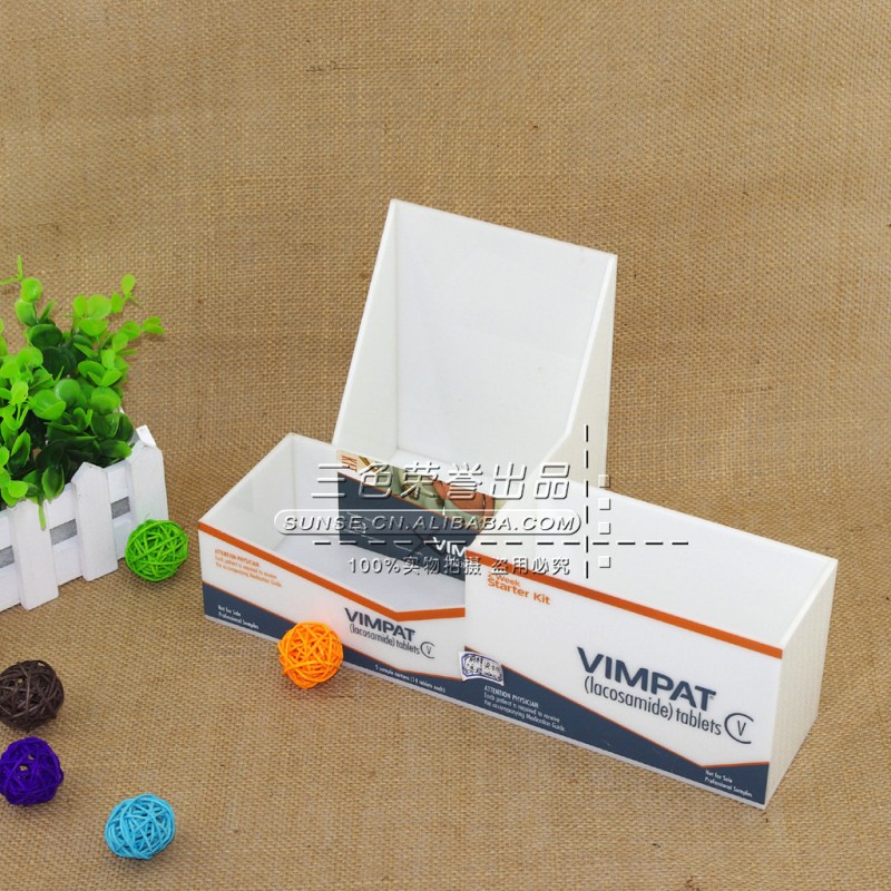 名片盒 創意白色名片盒 商務桌麵擺放名片盒 亞克力名片盒定做批發・進口・工廠・代買・代購